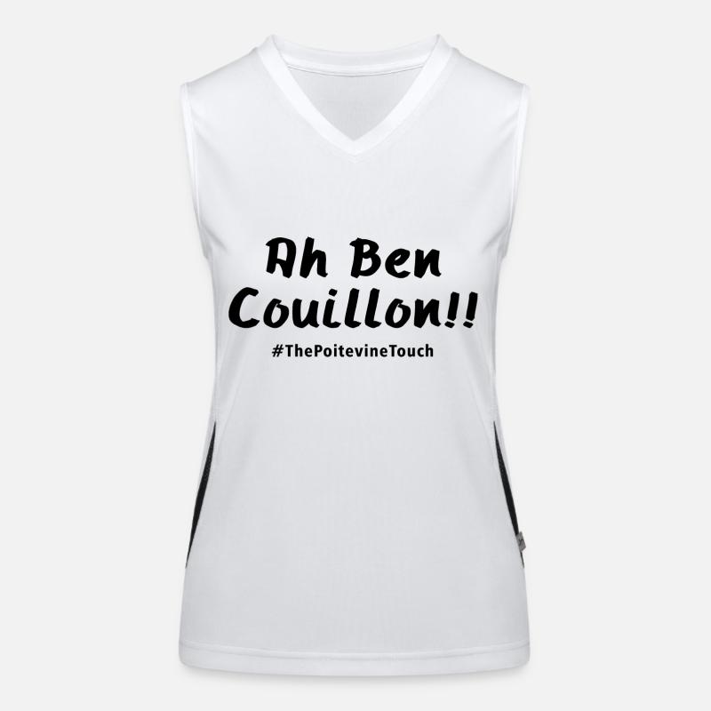 Ha ben couillon ! Débardeur respirant contrasté Femme