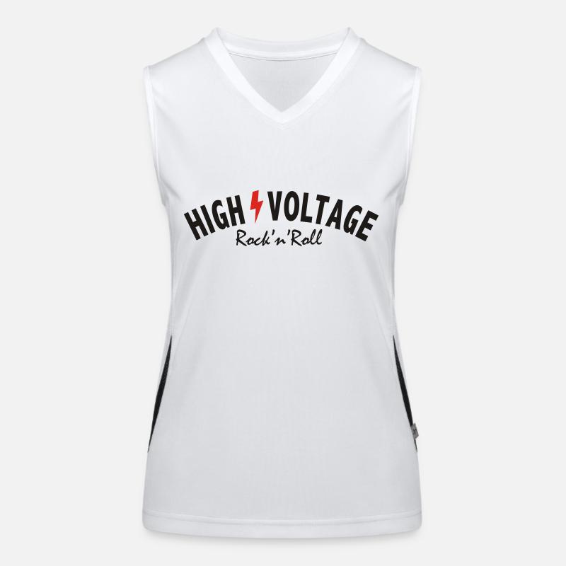 High/Voltage Fanshirt Funktionelles Kontrast-Tank Top für Frauen