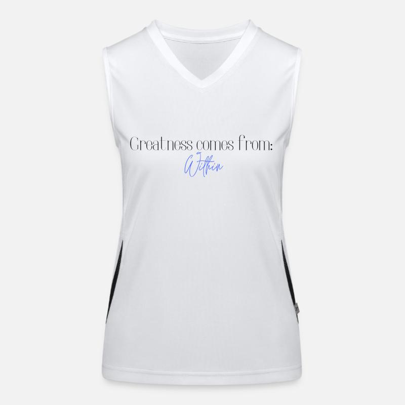Greatness from within Women's Functional Contrast Tank Top