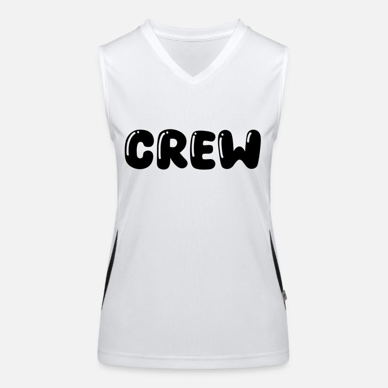 Crew Funktionelles Kontrast-Tank Top für Frauen