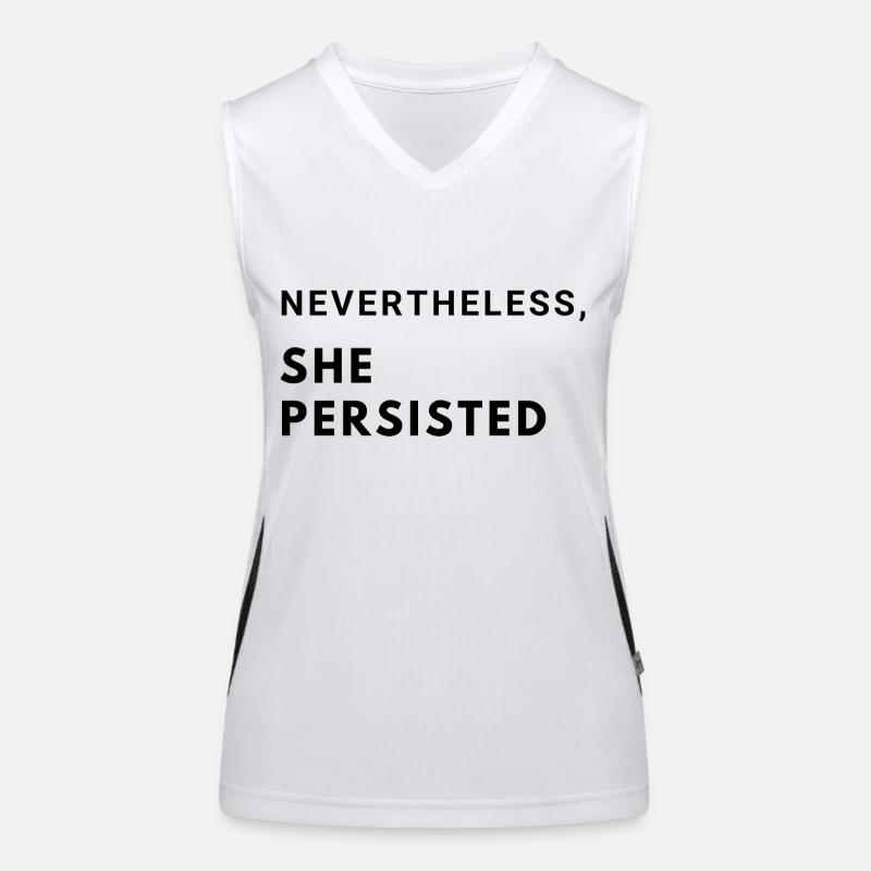 Nevertheless, she persisted Women's Functional Contrast Tank Top