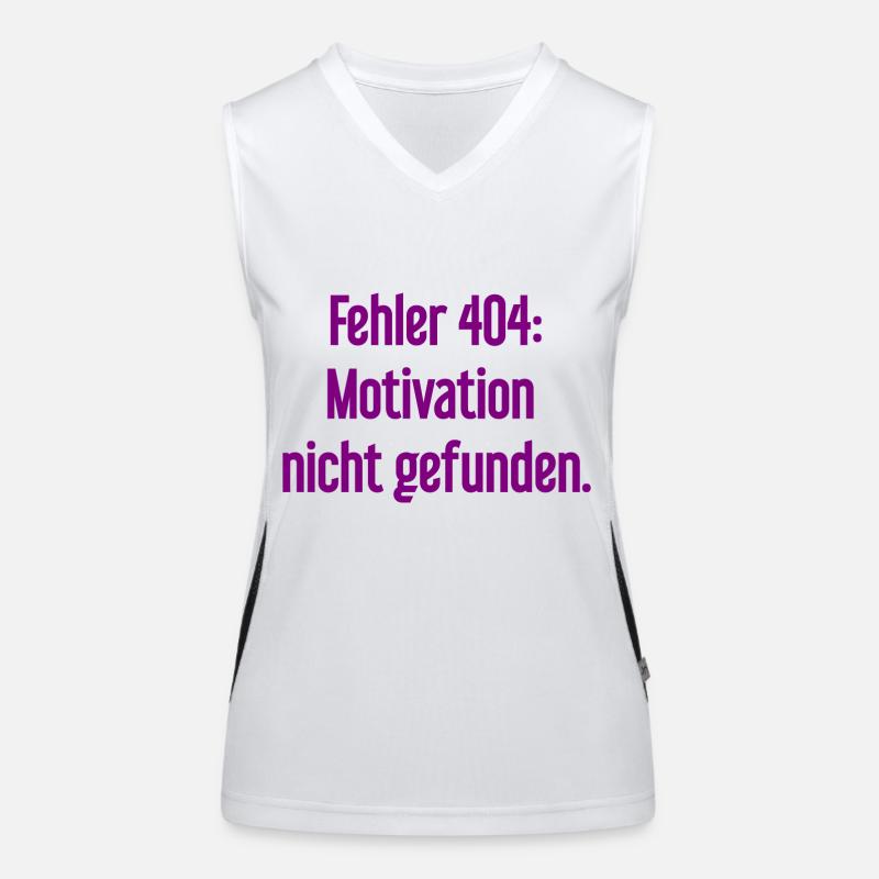 Fehler 404: Motivation nicht gefunden Funktionelles Kontrast-Tank Top für Frauen