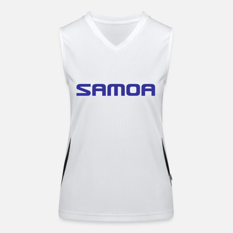 Logo des Samoa - Polynésie - Mers du Sud Débardeur respirant contrasté Femme