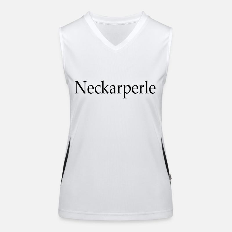 Neckarperle - Stuttgart - Schwäbin - Neckar Funktionelles Kontrast-Tank Top für Frauen