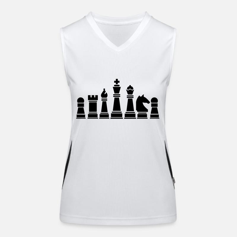 schachfiguren Funktionelles Kontrast-Tank Top für Frauen