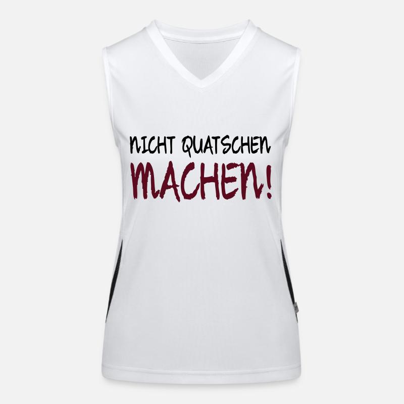 NICHT QUATSCHEN MACHEN! Funktionelles Kontrast-Tank Top für Frauen