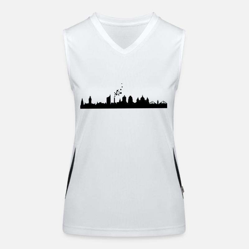 Leipzig Skyline Women's Functional Contrast Tank Top