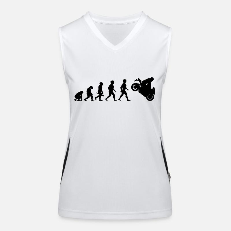 Evolution Superbikes Motorcycle Biker Racing Women's Functional Contrast Tank Top