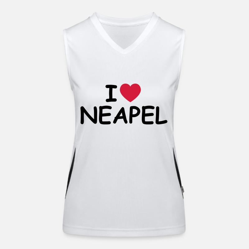 I love Neapel Funktionelles Kontrast-Tank Top für Frauen