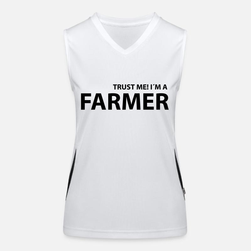 farmer Funktionelles Kontrast-Tank Top für Frauen
