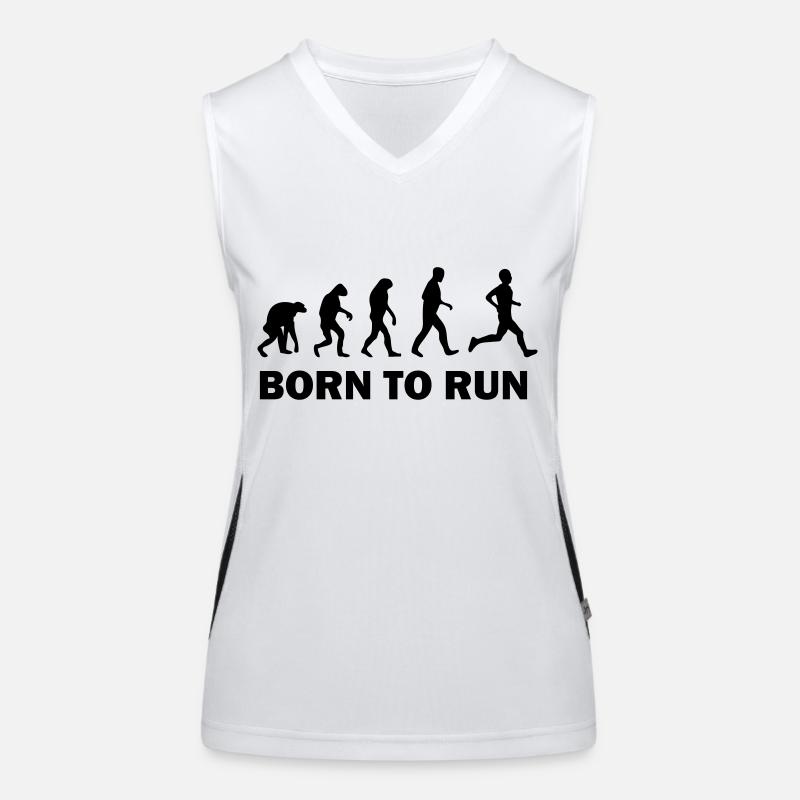 born to run Débardeur respirant contrasté Femme