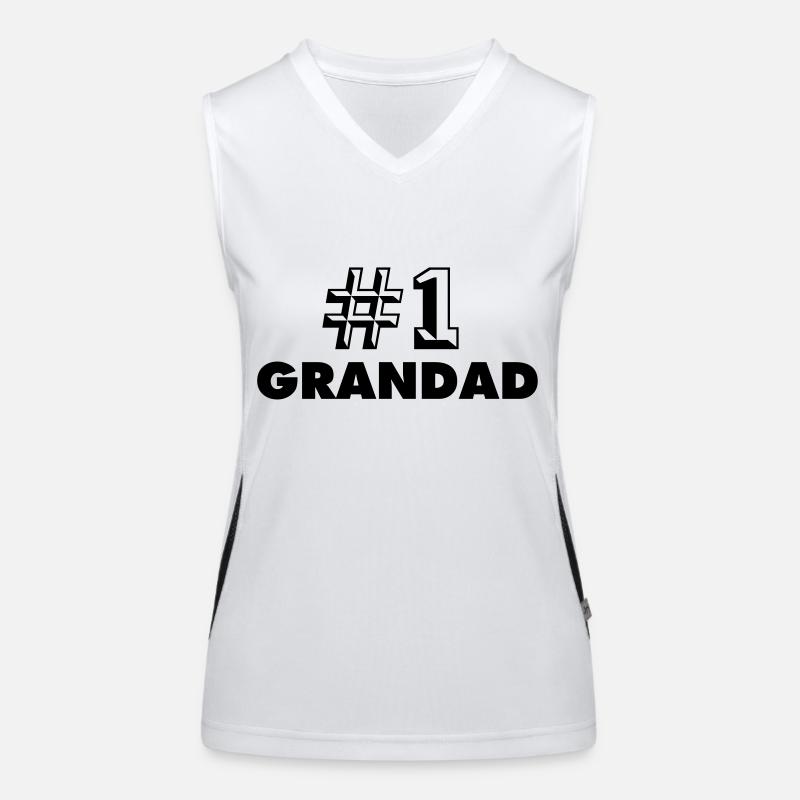 number one grandad Women's Functional Contrast Tank Top