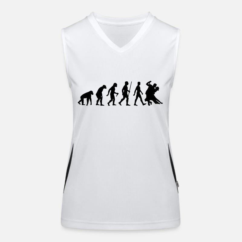 Evolution Tanzen Funktionelles Kontrast-Tank Top für Frauen