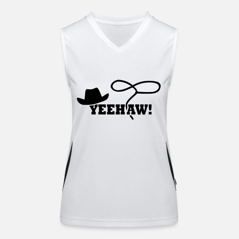 Cowboy Yeehaw Women's Functional Contrast Tank Top