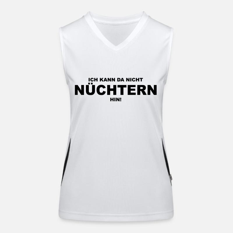 Ich kann da nicht nüchtern hin! Funktionelles Kontrast-Tank Top für Frauen