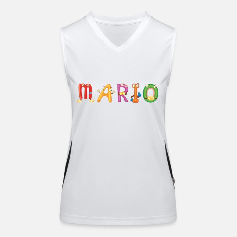 Mario Funktionelles Kontrast-Tank Top für Frauen