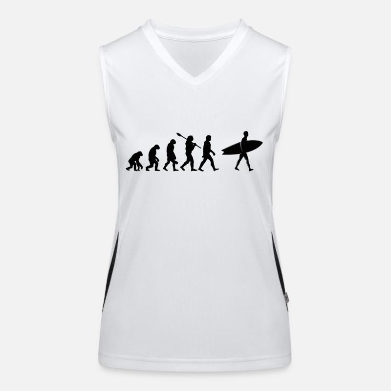 Surfen Evolution Funktionelles Kontrast-Tank Top für Frauen