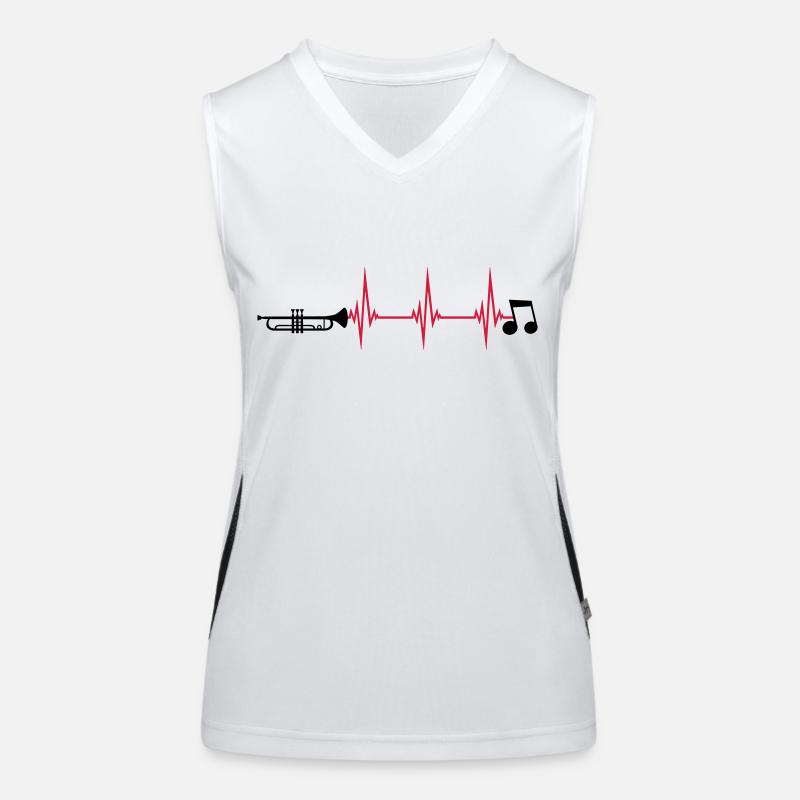 Puls Trompete Instrument Funktionelles Kontrast-Tank Top für Frauen
