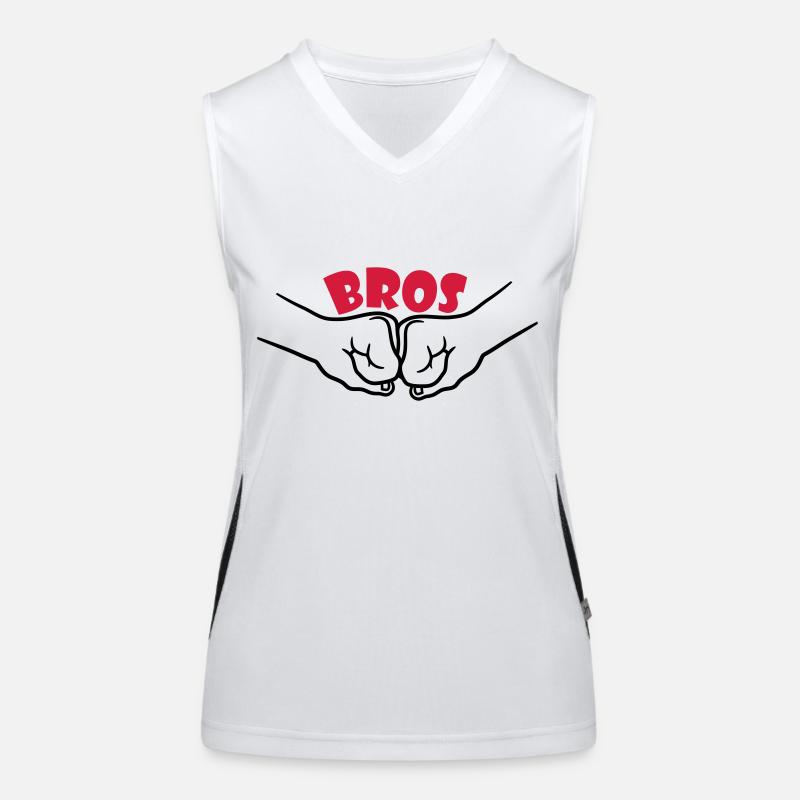 Bros Team Fäuste Funktionelles Kontrast-Tank Top für Frauen