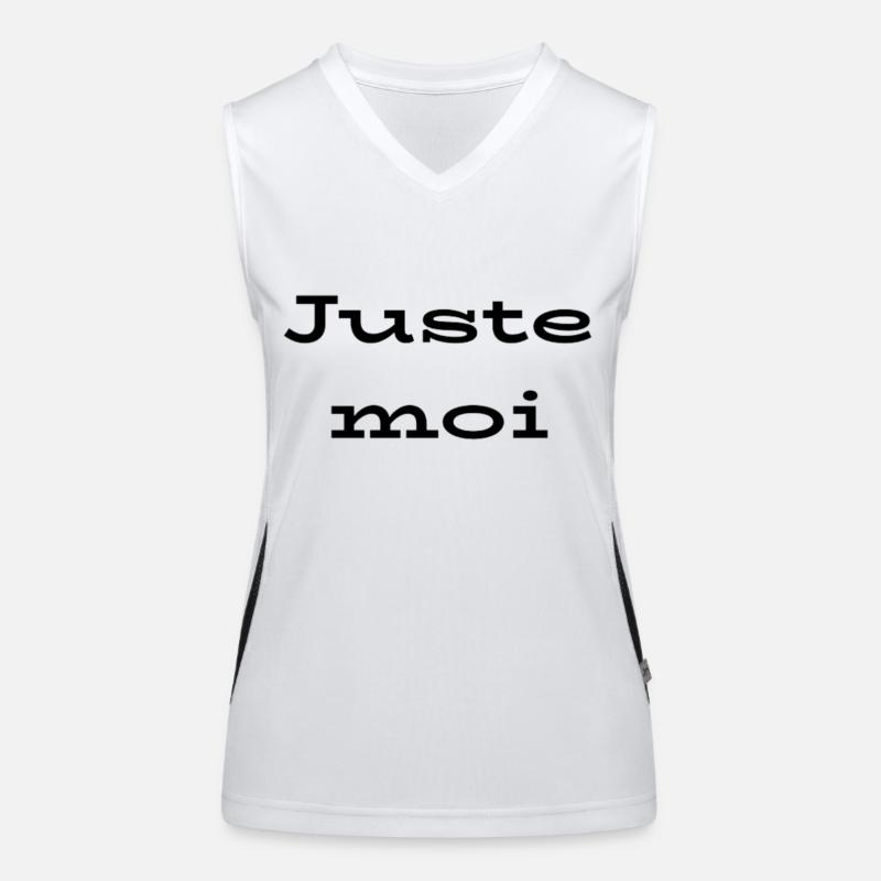 Juste moi Débardeur respirant contrasté Femme