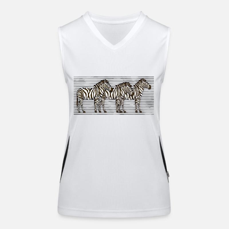 Zebra Women's Functional Contrast Tank Top
