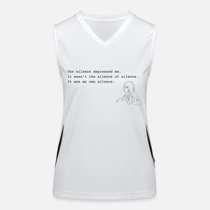 Sylvia Plath - Stille Funktionelles Kontrast-Tank Top für Frauen