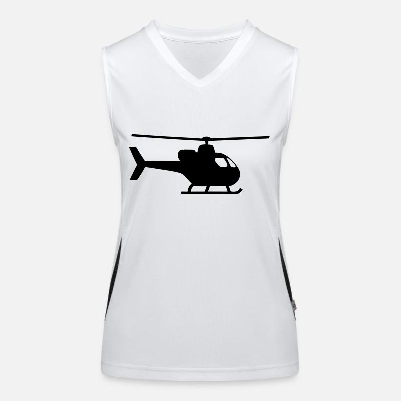 Hubschrauber Funktionelles Kontrast-Tank Top für Frauen