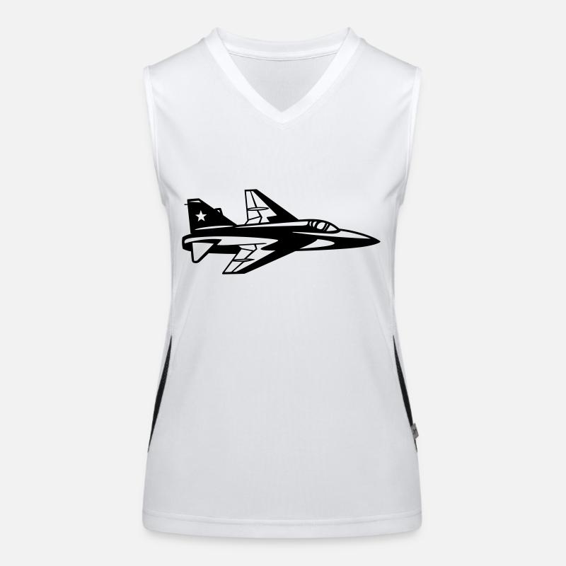 Fighter jet Women's Functional Contrast Tank Top