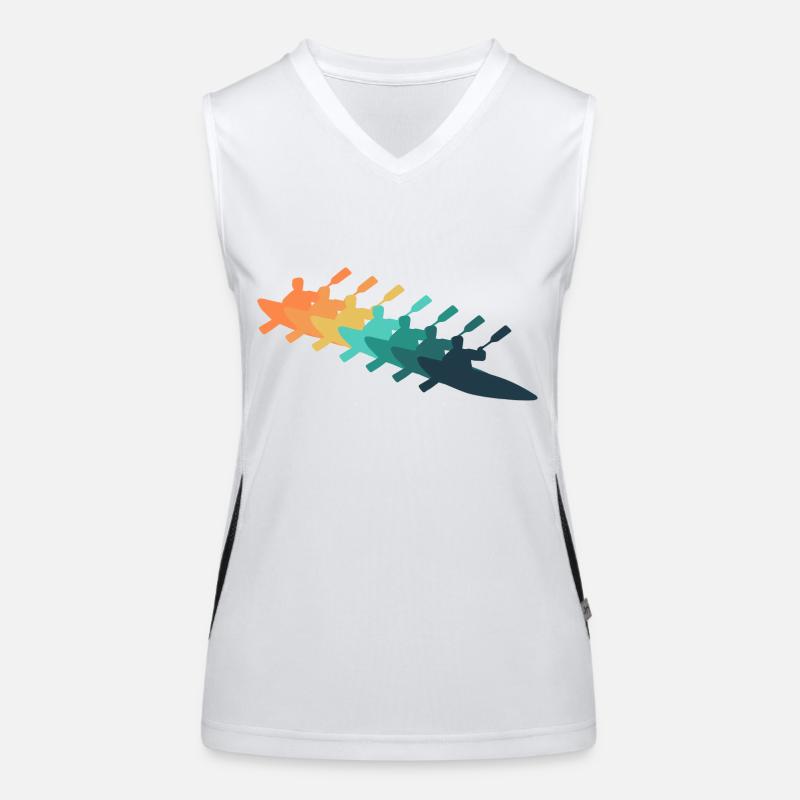 Retro kayak Women's Functional Contrast Tank Top