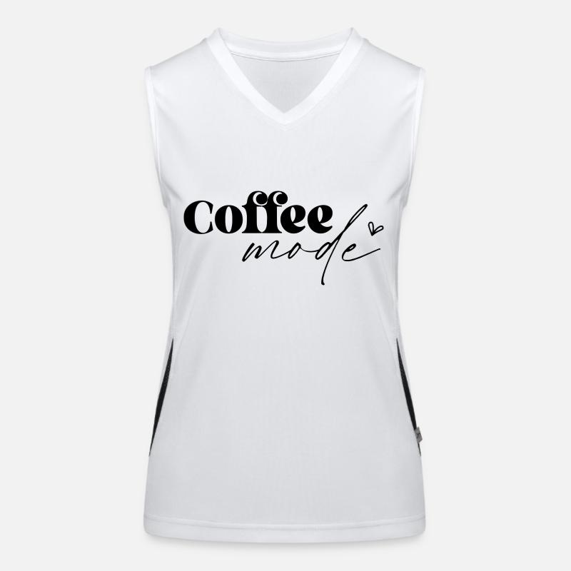 Coffee Mode Funktionelles Kontrast-Tank Top für Frauen