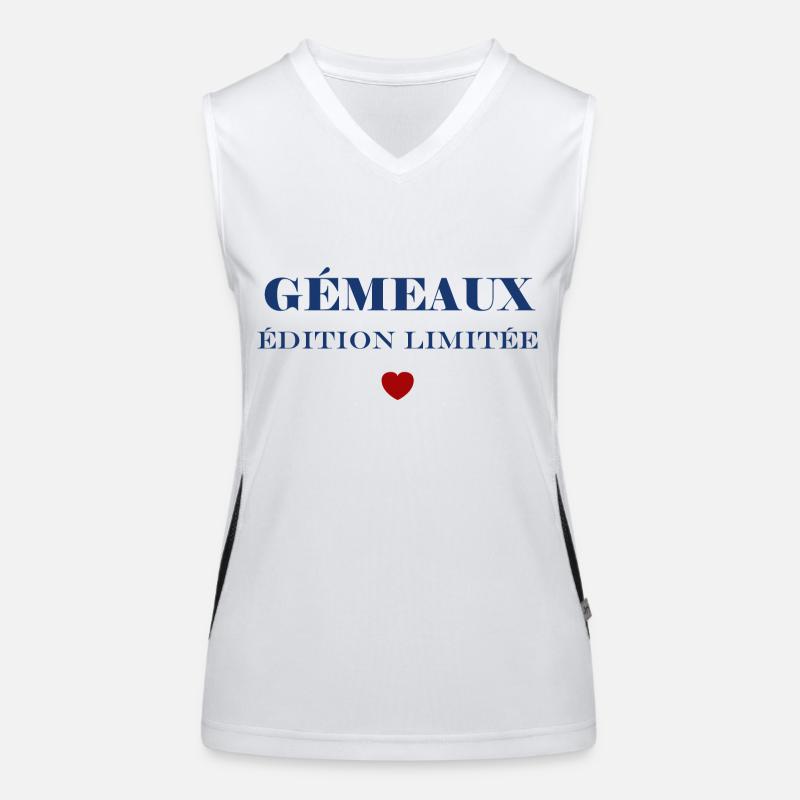gémeaux Débardeur respirant contrasté Femme