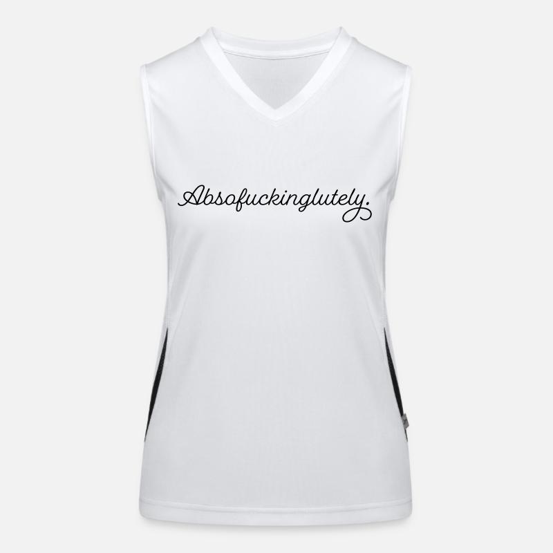 Absofuckinglutely Funktionelles Kontrast-Tank Top für Frauen