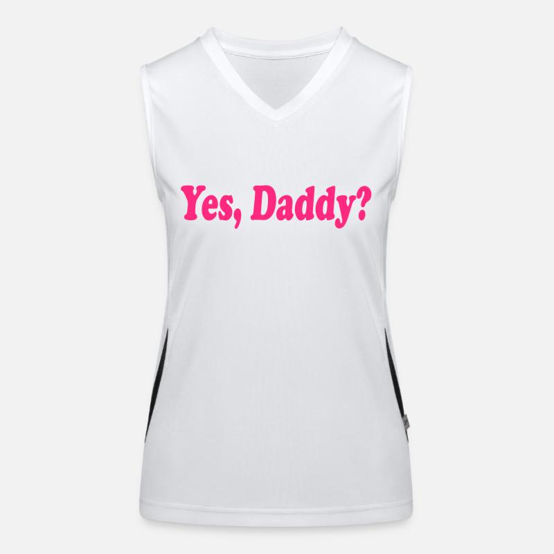 Yes daddy Funktionelles Kontrast-Tank Top für Frauen