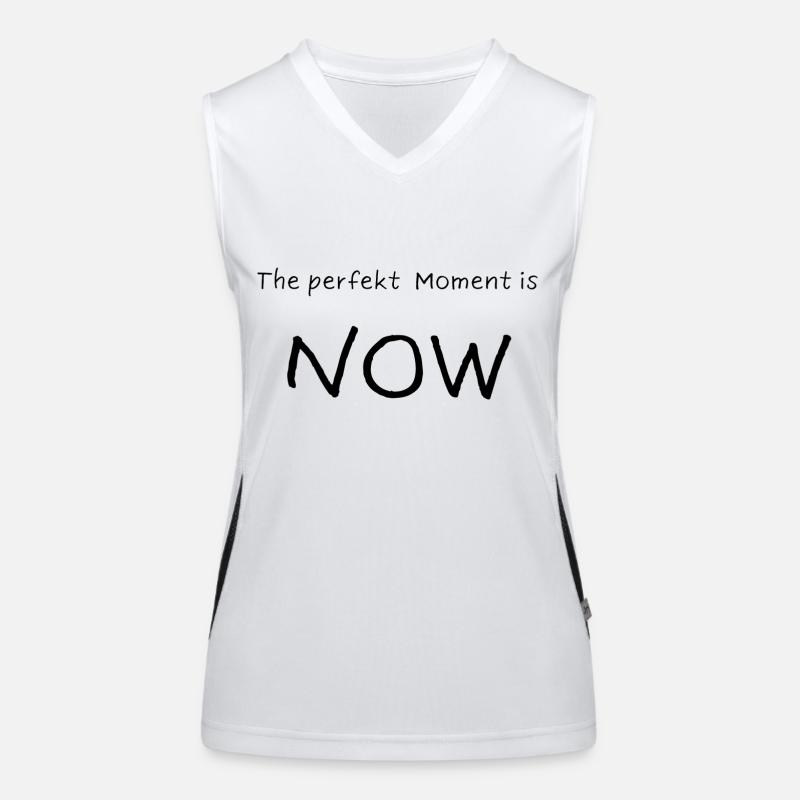 Le moment parfait, c’est MAINTENANT Débardeur respirant contrasté Femme