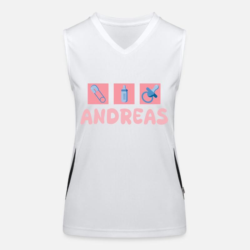 Schnuller Andreas Funktionelles Kontrast-Tank Top für Frauen