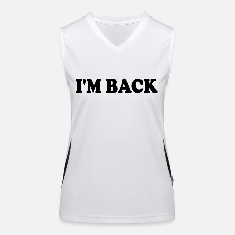 Im back Funktionelles Kontrast-Tank Top für Frauen