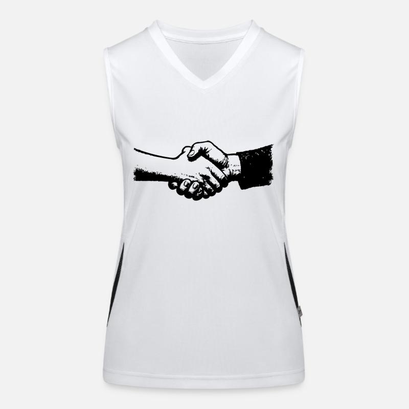 Handshake against discrimination Women's Functional Contrast Tank Top