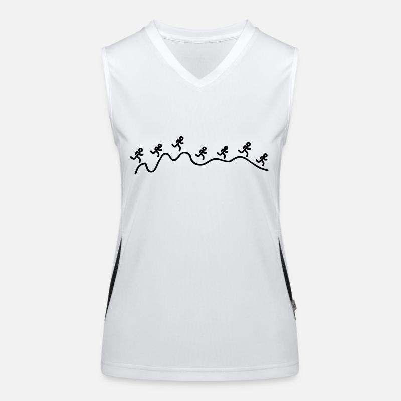 Läufer Funktionelles Kontrast-Tank Top für Frauen
