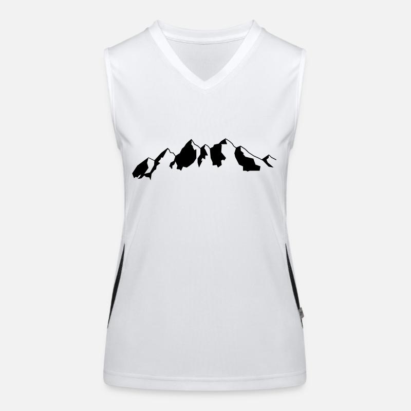 Berge Funktionelles Kontrast-Tank Top für Frauen
