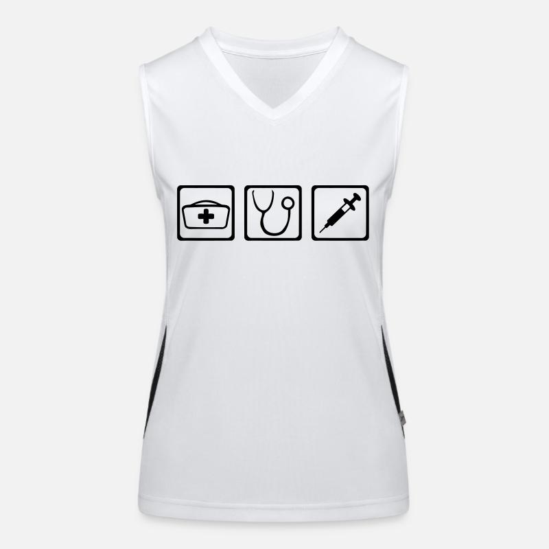 Krankenschwester Arzt Funktionelles Kontrast-Tank Top für Frauen