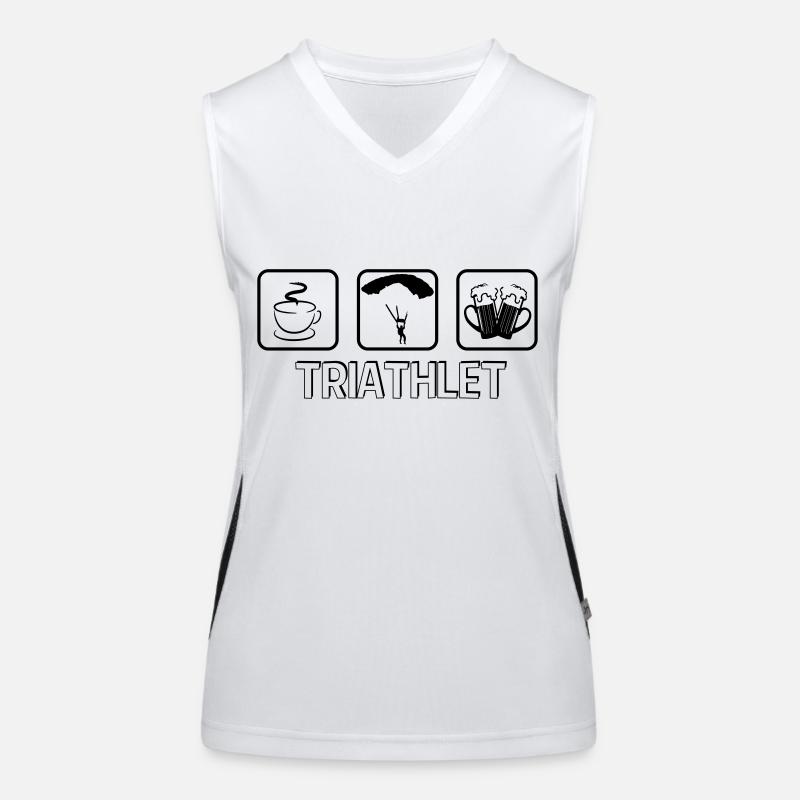 Triathlete paragliding Women's Functional Contrast Tank Top
