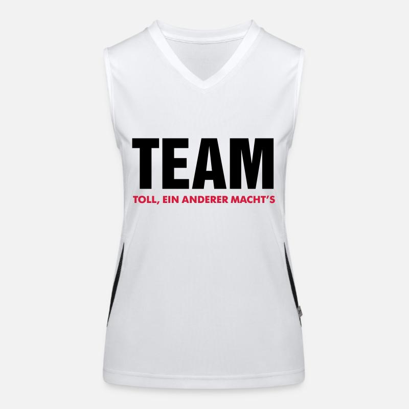 team toll ein anderer macht's crew teamplayer Funktionelles Kontrast-Tank Top für Frauen