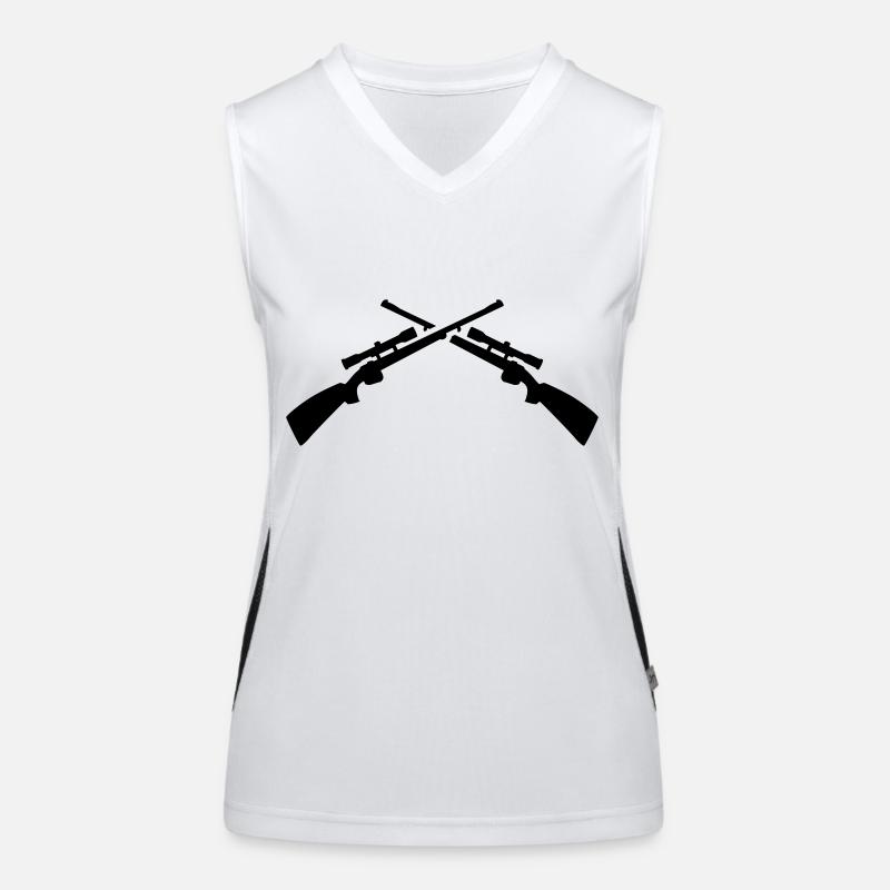 Gewehr Funktionelles Kontrast-Tank Top für Frauen