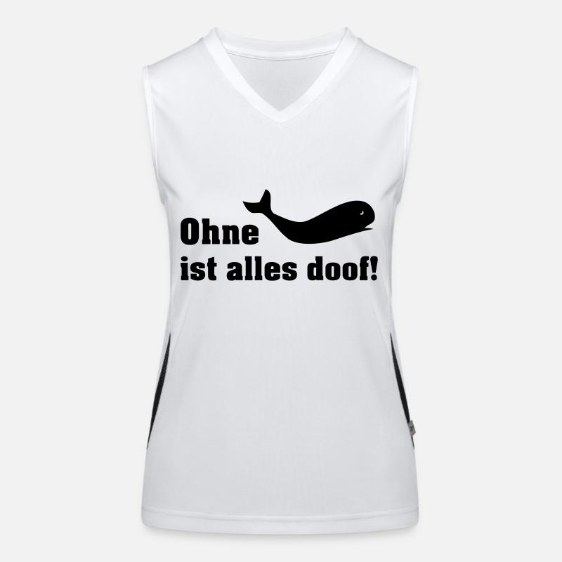 ohne wal Funktionelles Kontrast-Tank Top für Frauen