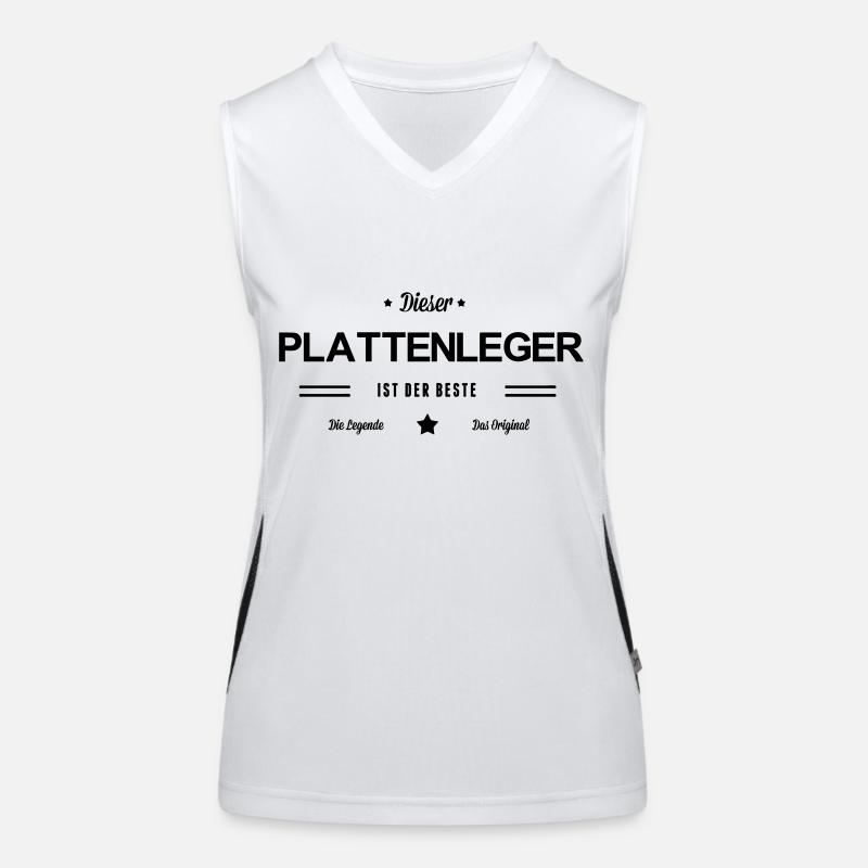 Bester Plattenleger Funktionelles Kontrast-Tank Top für Frauen