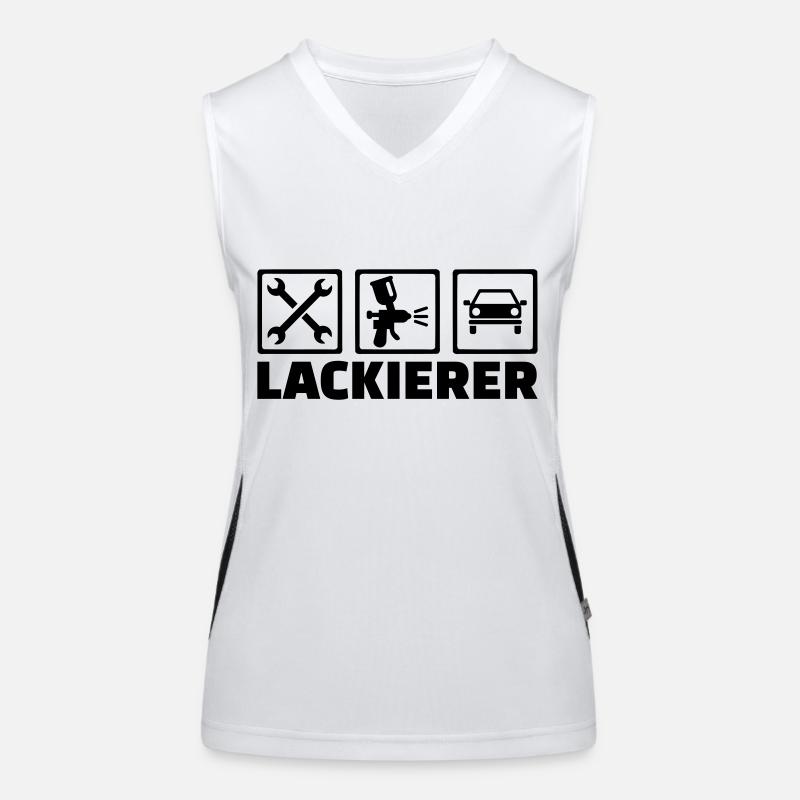 Lackierer Funktionelles Kontrast-Tank Top für Frauen