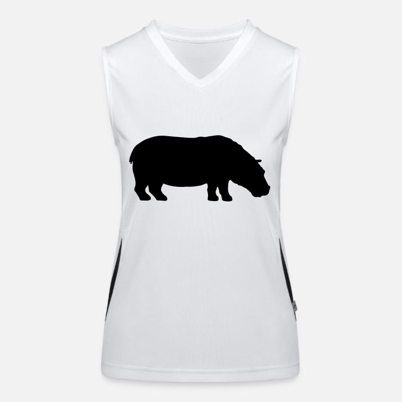 Silhouette silhouette hippopotame Débardeur respirant contrasté Femme