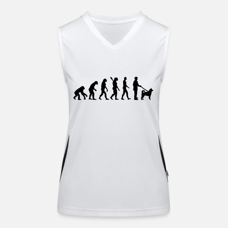 Norwegian Elkhound Women's Functional Contrast Tank Top