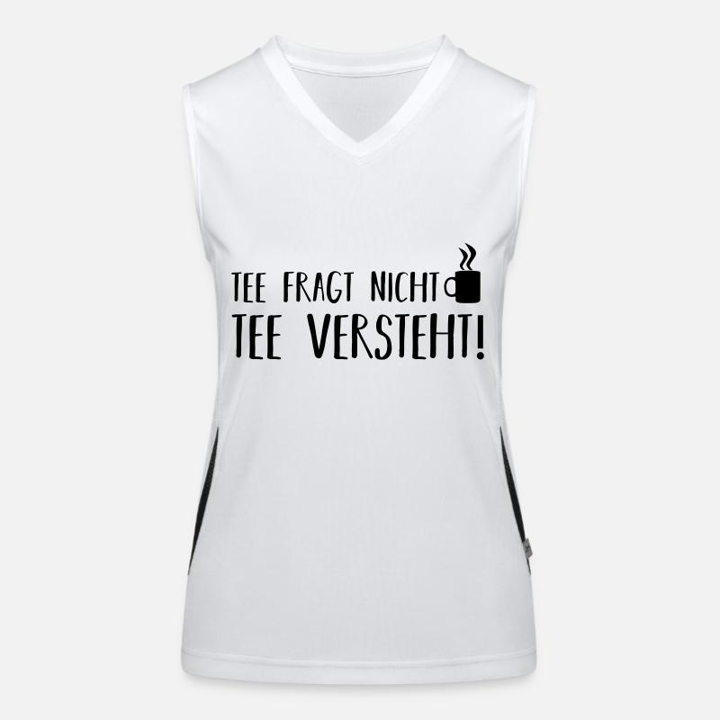 Tee fragt nicht Funktionelles Kontrast-Tank Top für Frauen