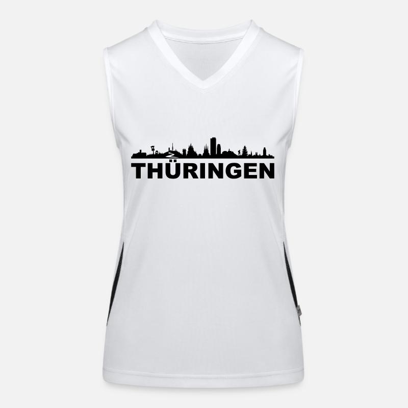 Skyline - Thüringen Funktionelles Kontrast-Tank Top für Frauen